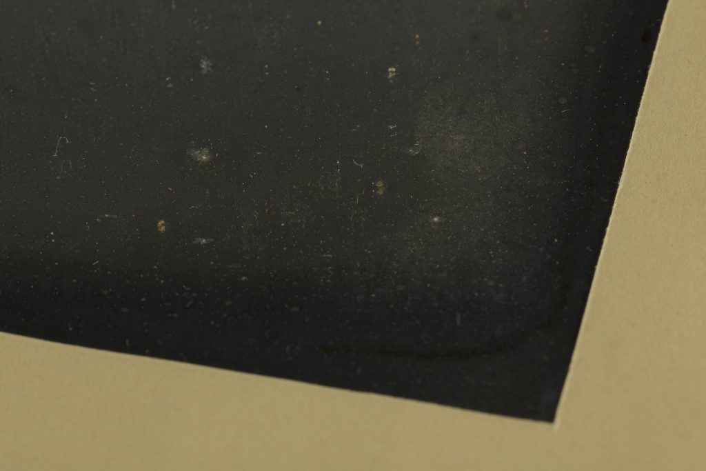 Daguerreptype, entitled "Naples, View from the second floor, South Window of Riveria di Chiaja No 57, looking East", taken by Alexander John Ellis on 25th May 1841