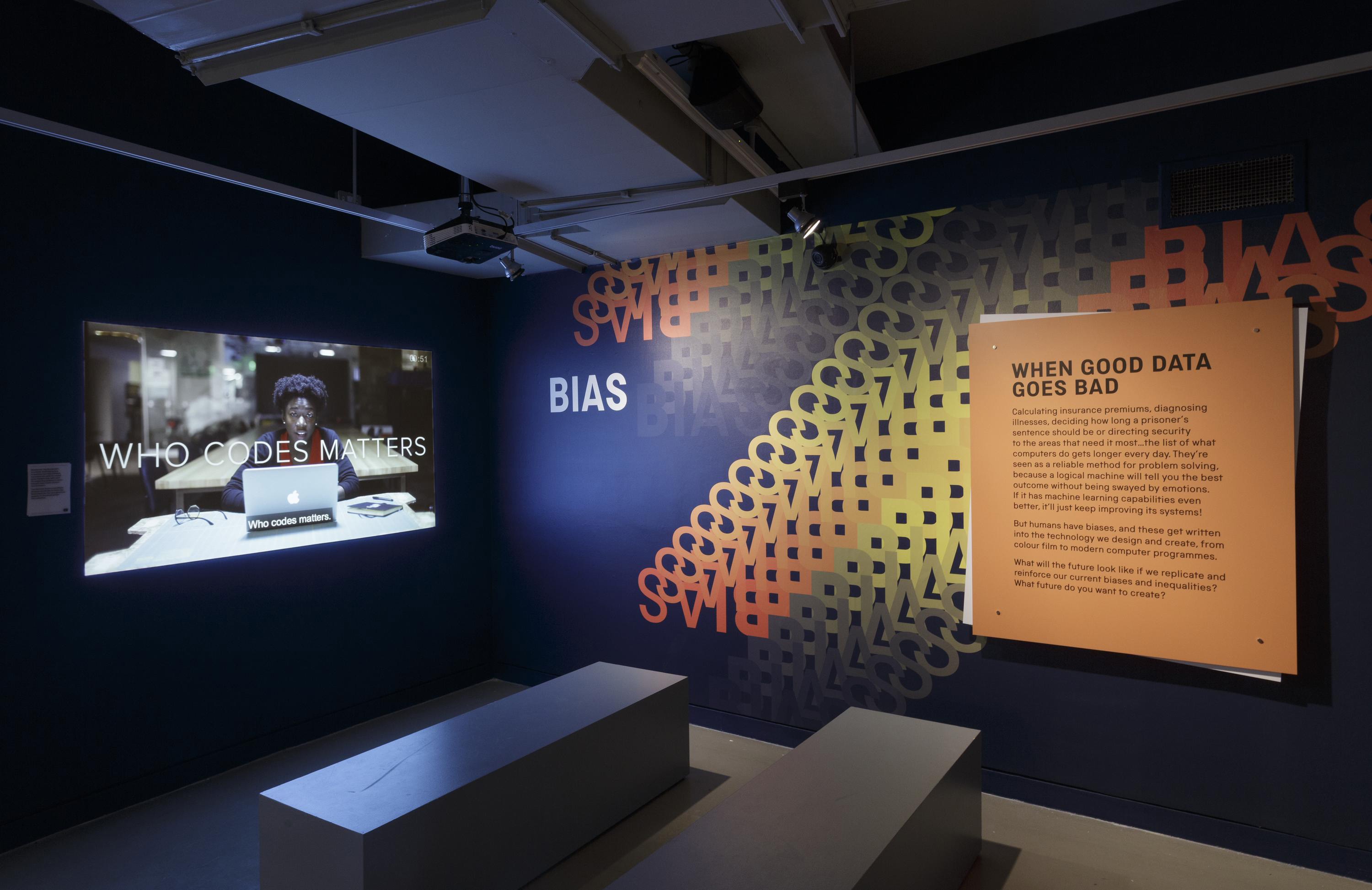 Never Alone, 'Bias' section, Gallery 2, National Science and Media Museum