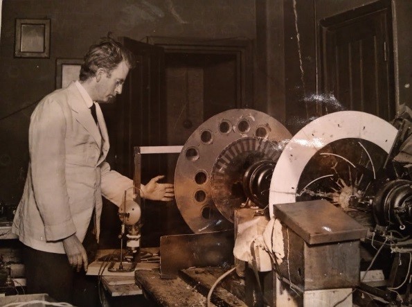 John Logie-Baird with the Double-8