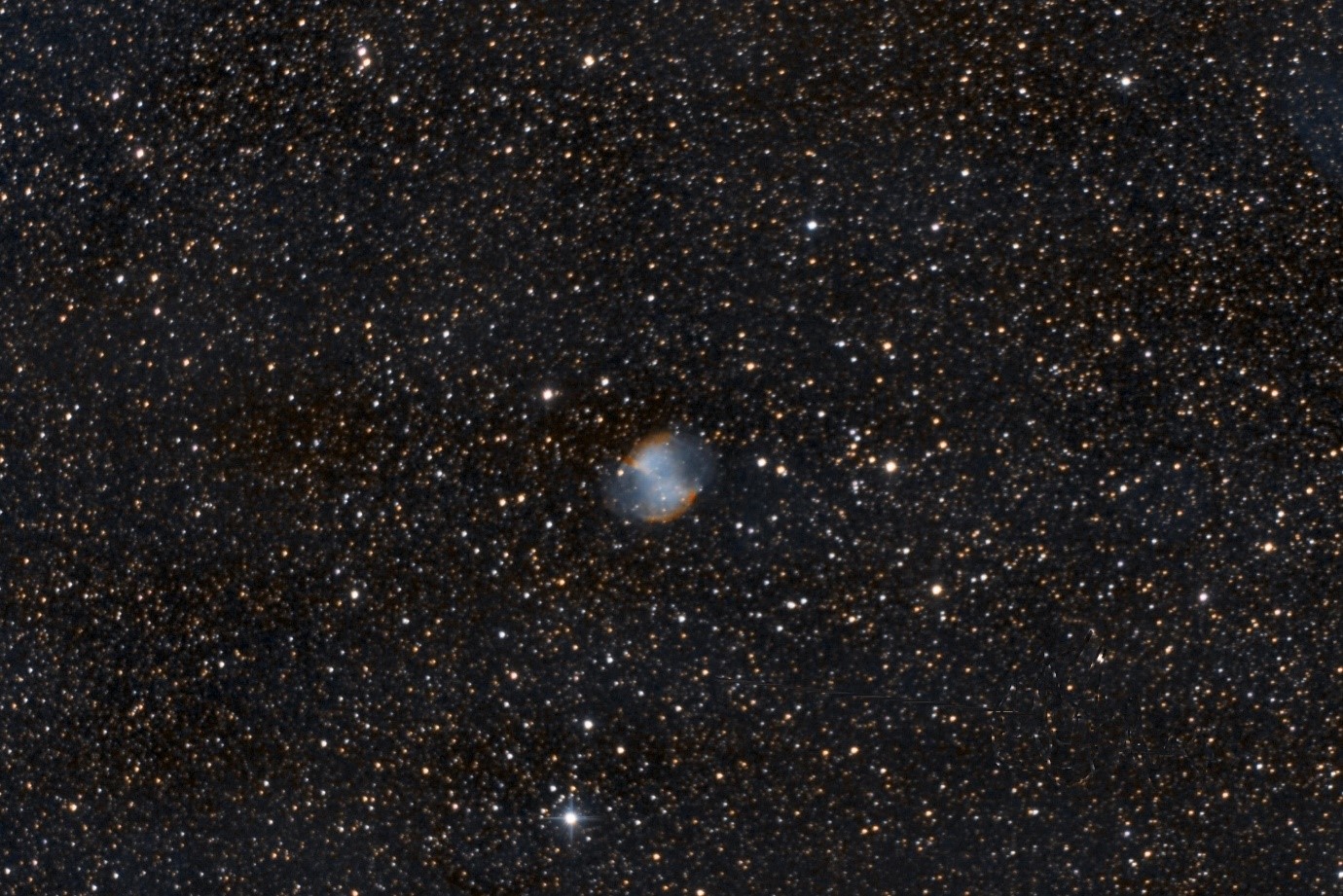 Image of the Dumbbell Nebula, a planetary nebula