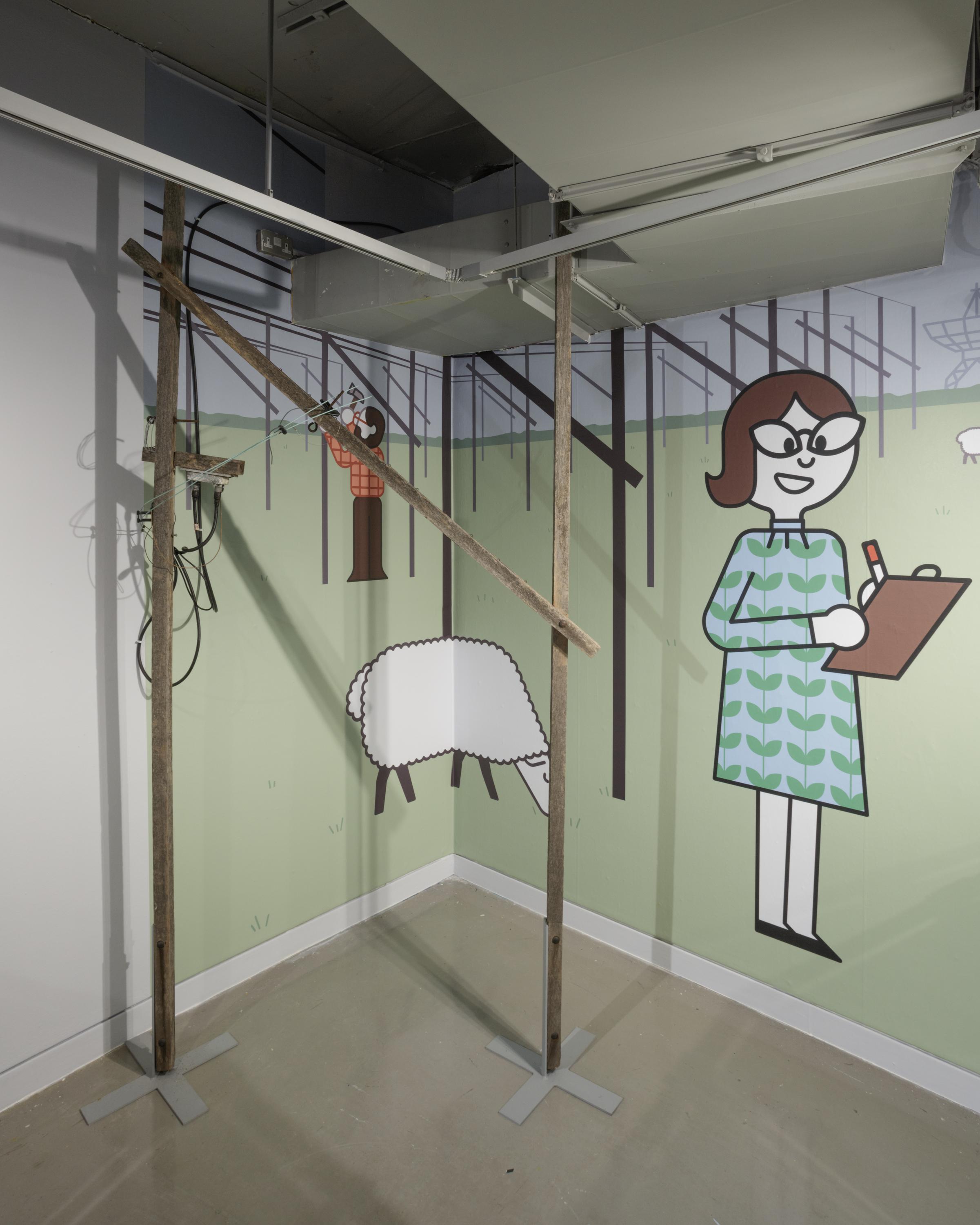 Part of telescope on display in Hello Universe