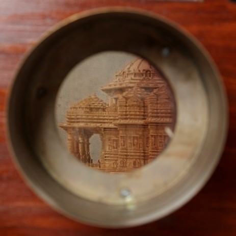 Close-up detail of bioscope