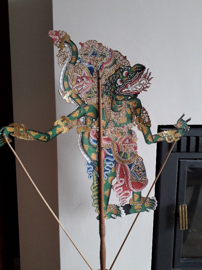 Colourful shadow puppet