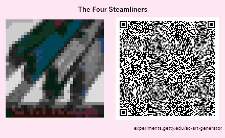 Train poster QR code