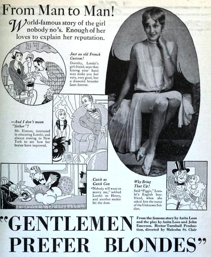 Poster for Gentlemen Prefer Blondes (1928)
