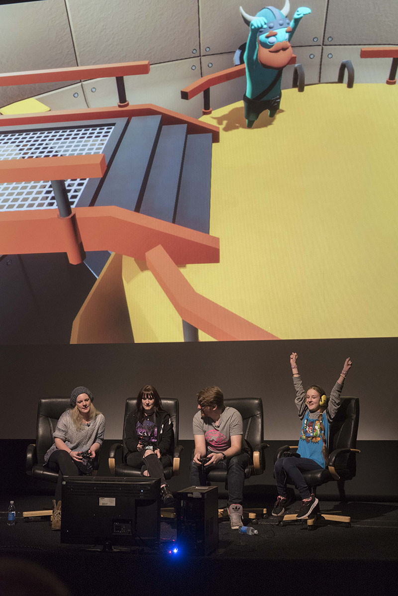 The Yogcast on stage at Yorkshire Games Festival