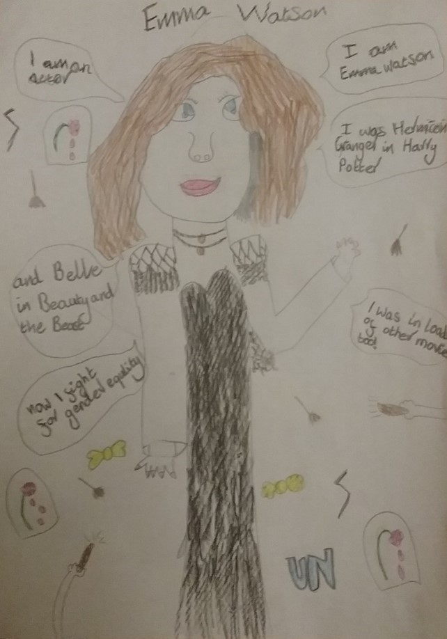 Drawing of Emma Watson