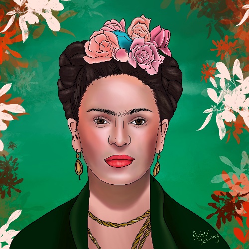 Illustration of Frida Kahlo