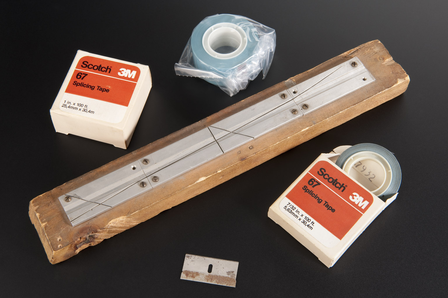 Tape splicing equipment used by Radiophonic Workshop