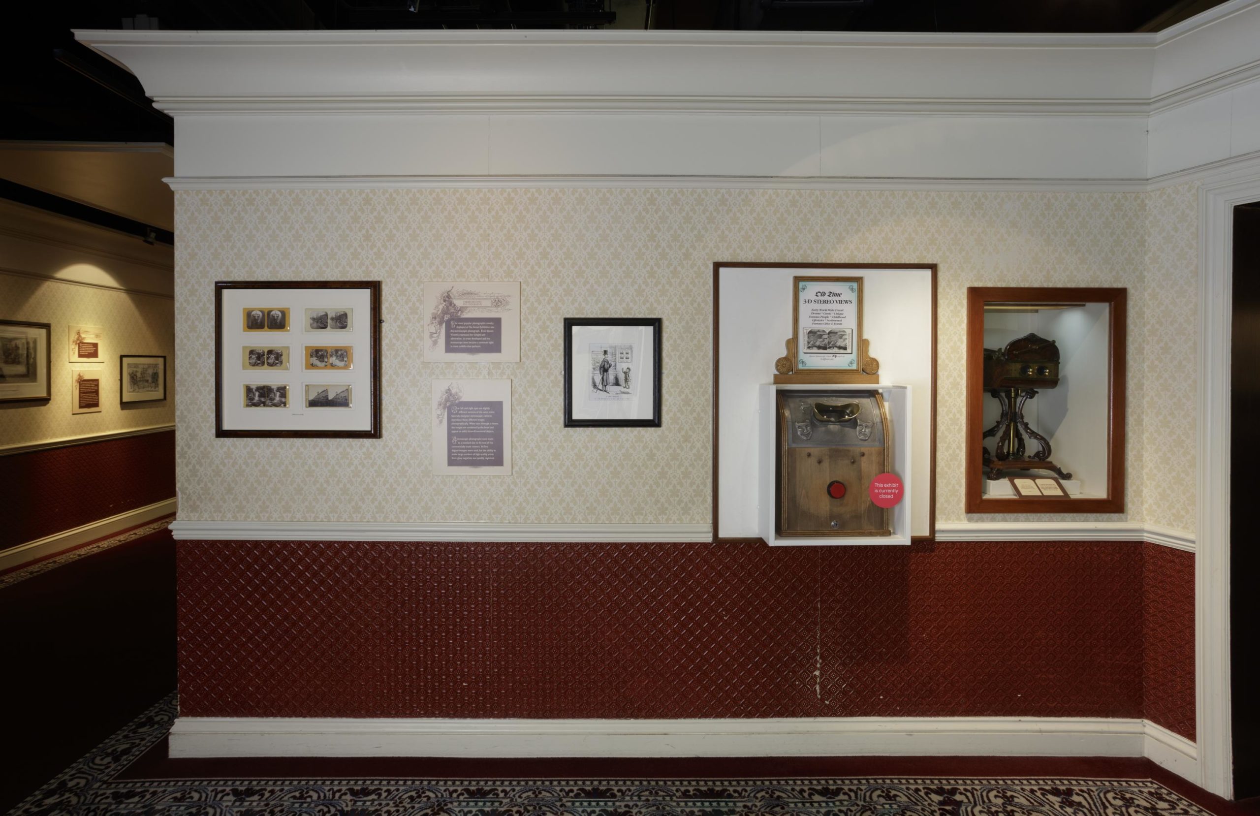 Daylight Studio before remodelling, with objects and photos on walls