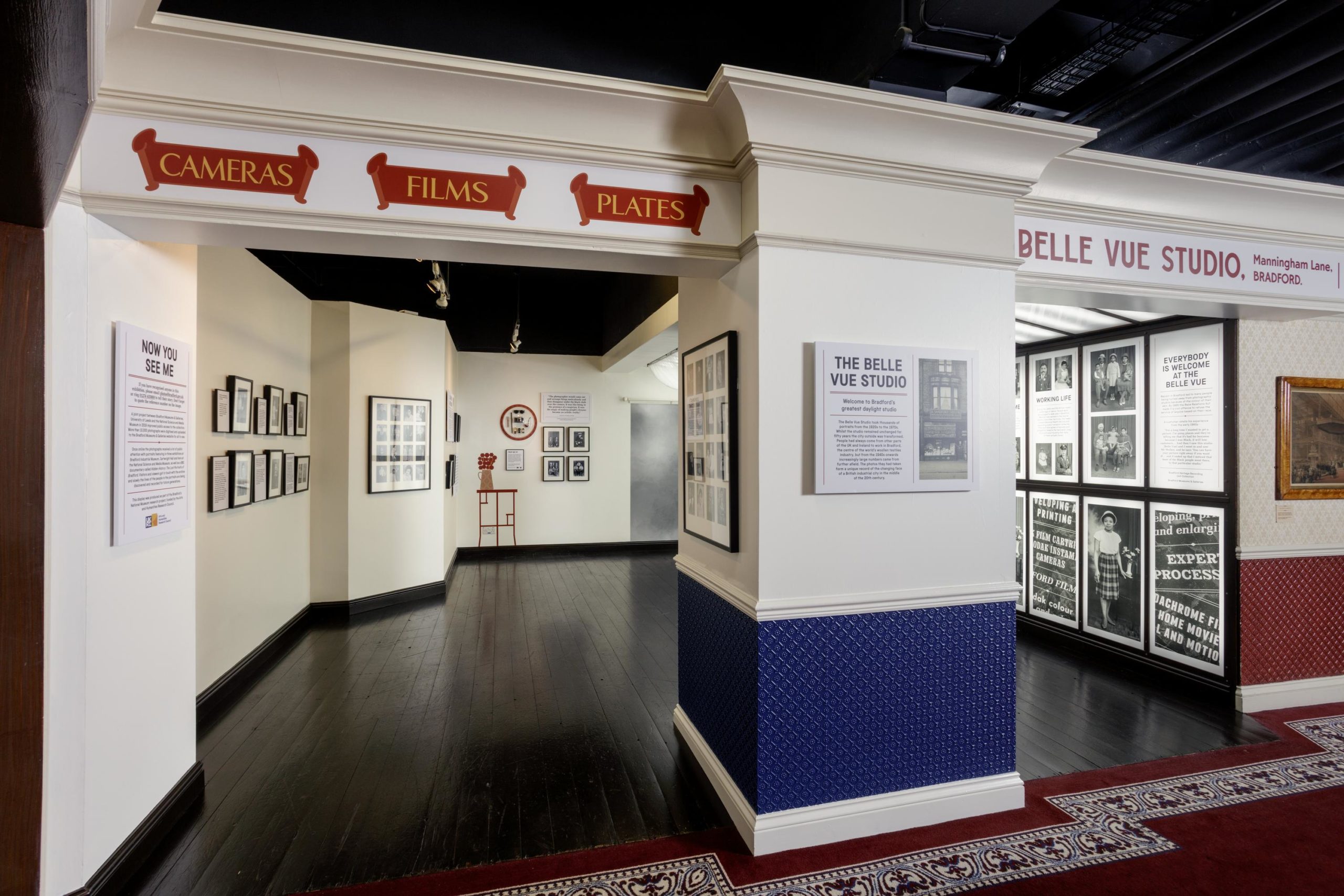 Daylight Studio after remodelling, with Belle Vue Studio sign