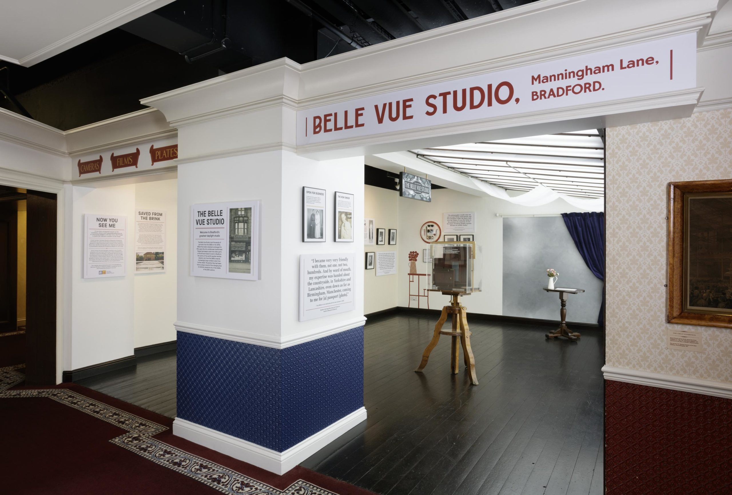 Daylight Studio after remodelling, with Belle Vue Studio sign