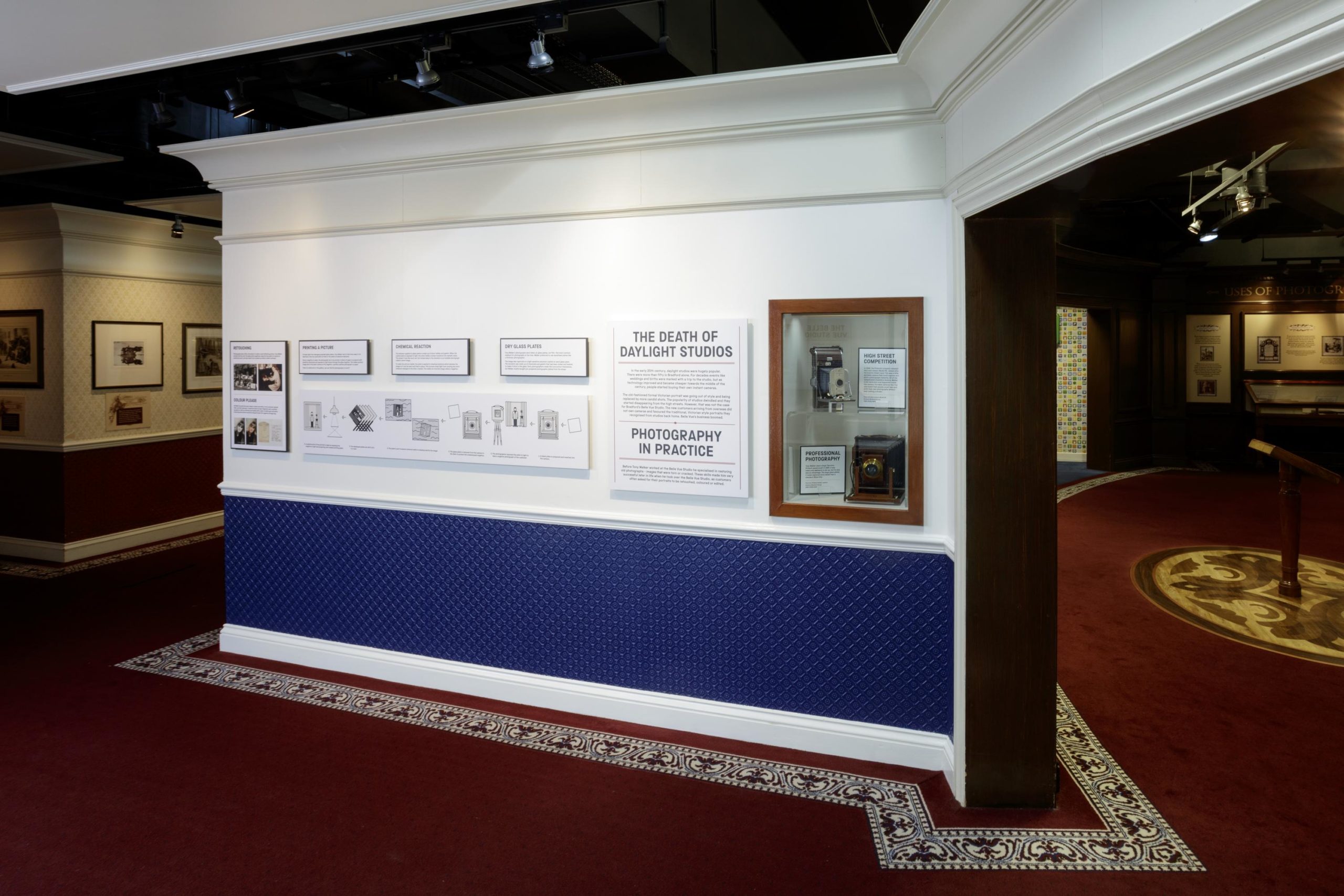 Daylight Studio after remodelling, with Belle Vue Studio text panels