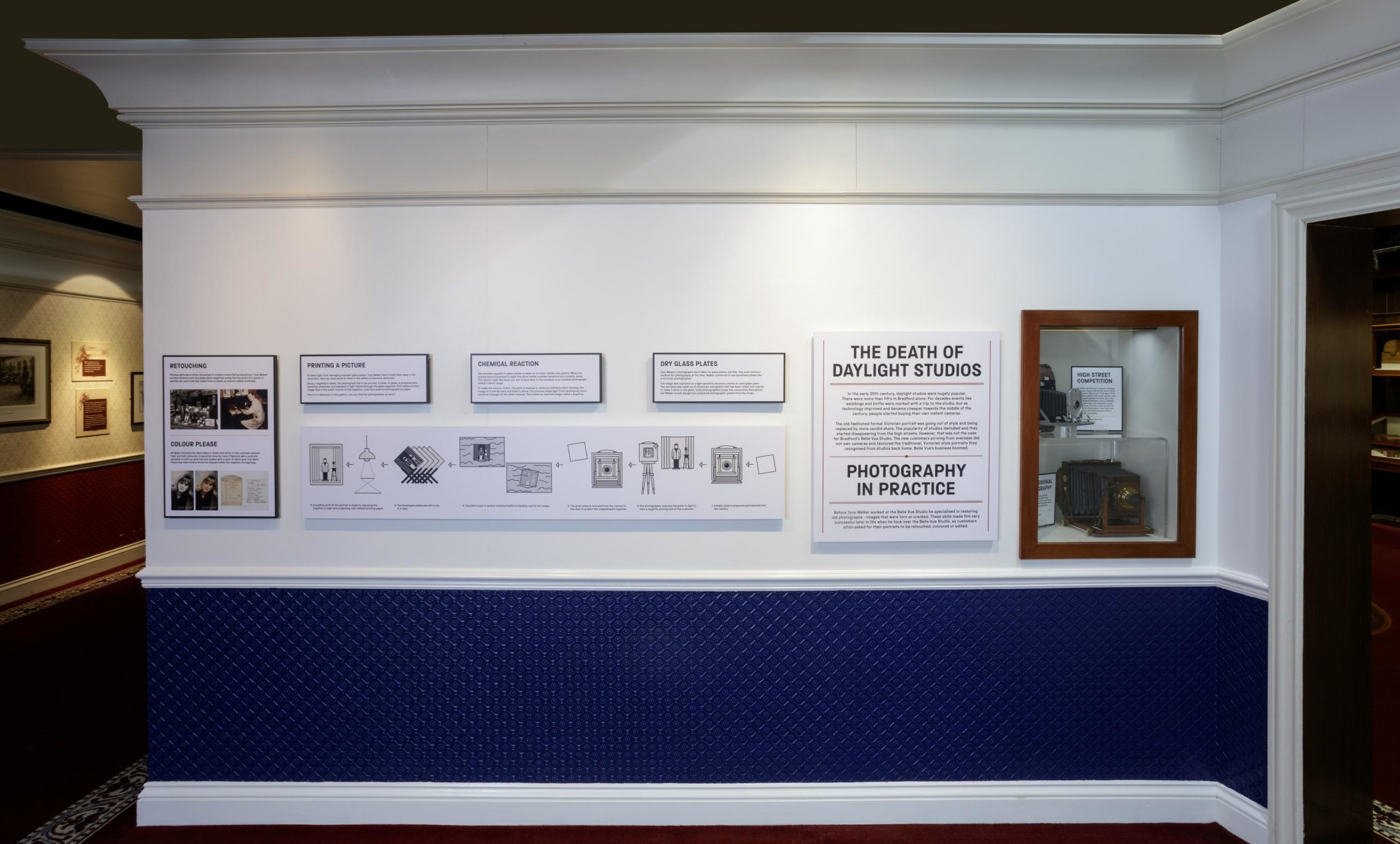 Daylight Studio after remodelling, with Belle Vue Studio text panels