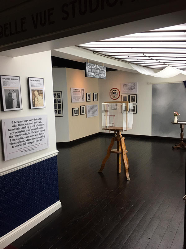 Belle Vue Studio display with text panels