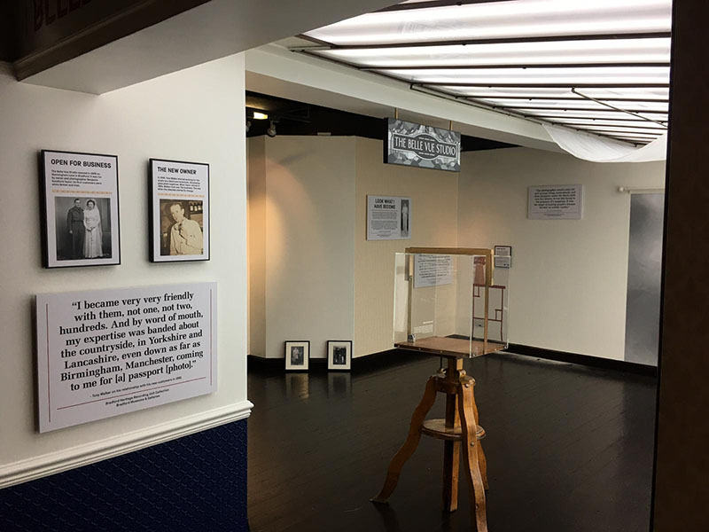 Belle Vue Studio display with text panels