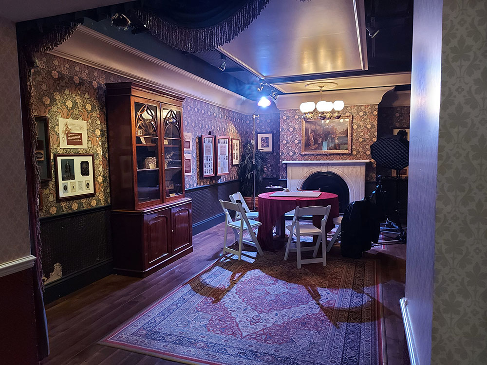 Equipment set up for Seancé: A View Through the Veil