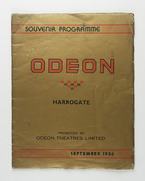 Gold programme for the odeon, 1936