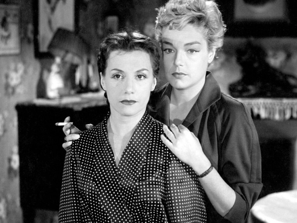 Véra Clouzot and Simone Signoret