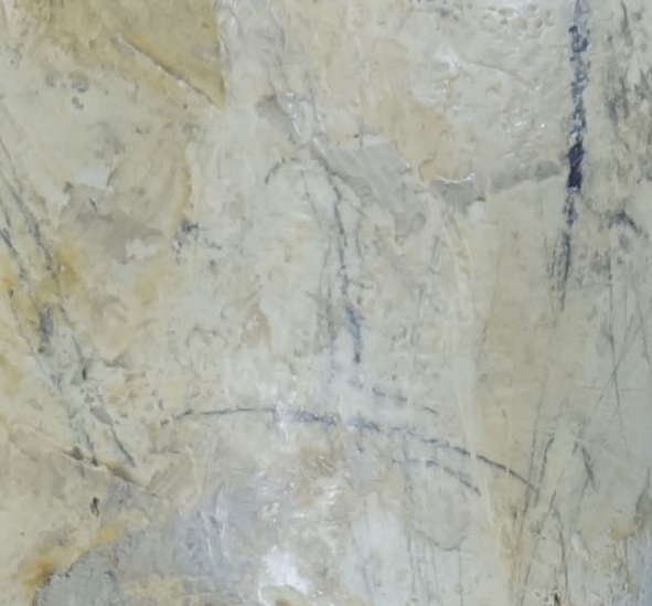 Pencil marks on plaster surface.